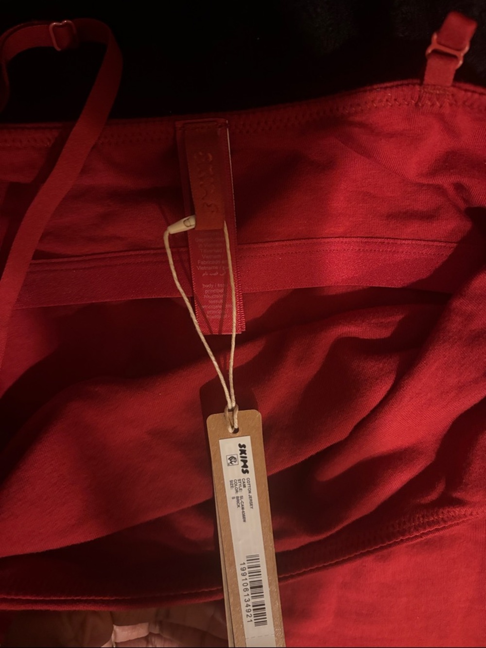 SKIMS Cotton Jersey Cami• NWT •Never Worn •Brick (Red)• Small - Picture 5 of 6